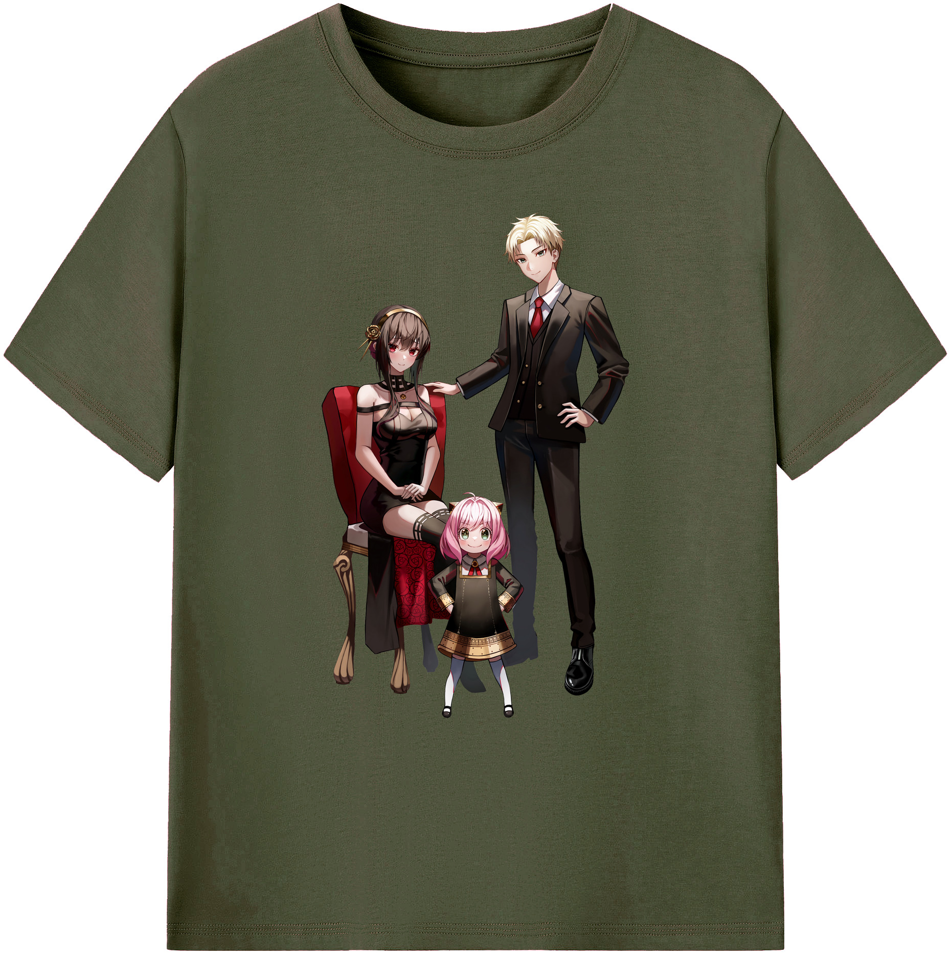 （画像用） SPY×FAMILY间谍家家酒 綿100％ メンズ半袖Tシャツ｜肌触りやわらか＆通気性